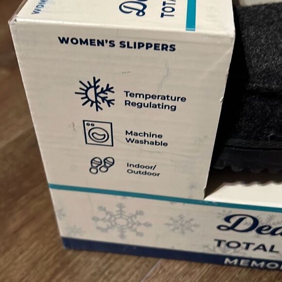 New! DEARFOAMS Total Comfort Women’s Slippers Size Small 5-6 Memory Foam NIB NWT - Picture 2 of 8